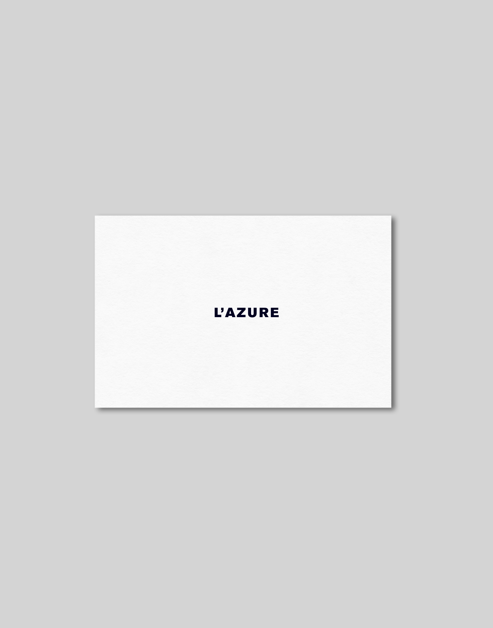 L'AZURE GIFT CARD L’AZURE