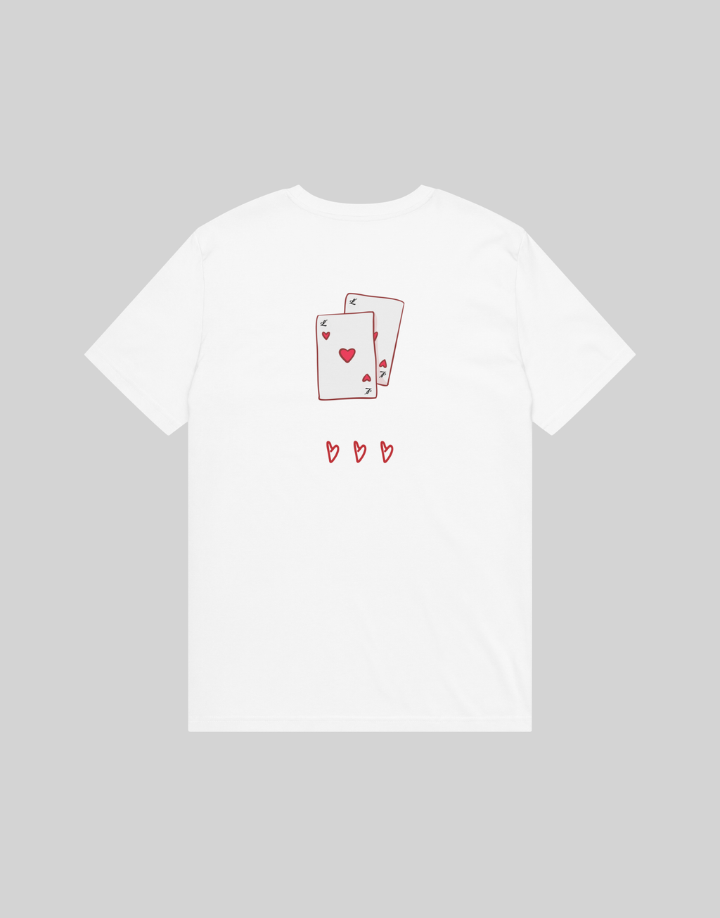 INITIAL HEARTS TEE
