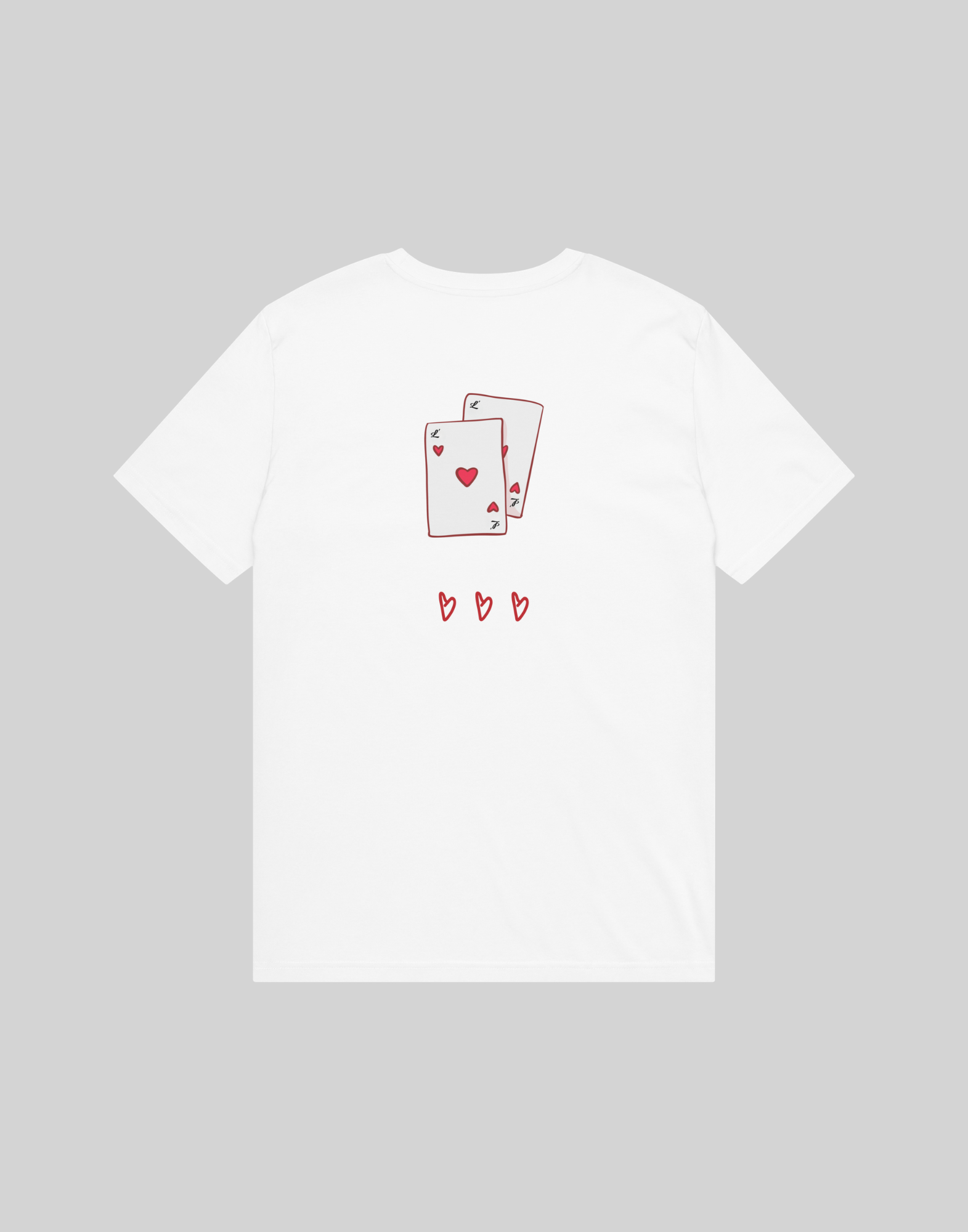 INITIAL HEARTS TEE